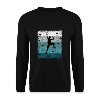 Vintage Bouldern Boulderer Cadeau - Sweat-shirt Unisexe - noir - Devant - Alina (178cm) & Michal (187cm)