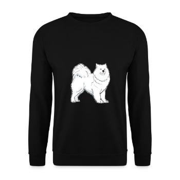 Samojede chien propriétaire idée cadeau - Sweat-shirt Unisexe - noir - Devant - Alina (178cm) & Michal (187cm)