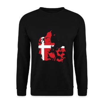 Amour Danemark Cadeau Danois Coeur - Sweat-shirt Unisexe - noir - Devant - Alina (178cm) & Michal (187cm)