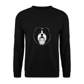 Funny Havanese Dog head Dog gift - Unisex Sweatshirt - black - Front - Alina (178cm) & Michal (187cm)
