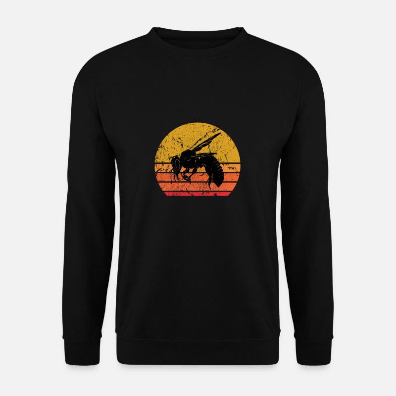 Rétro Soleil Abeilles Cadeau - Sweat-shirt Unisexe - noir