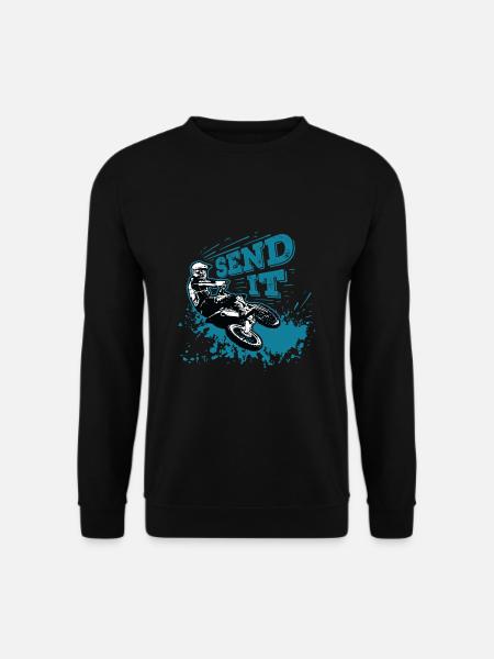 Send It! Motorcross Biker Dirt Bike Geschnkidee - Unisex sweater - sort