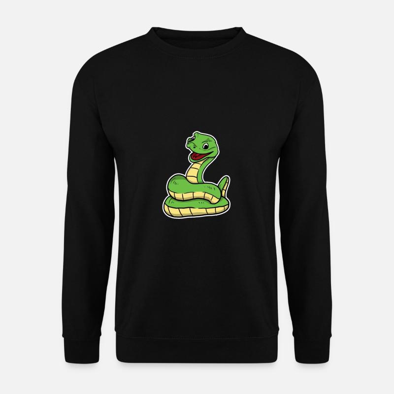 Słodki wąż Kobra Boa Animal Gift - Bluza unisex - czarny