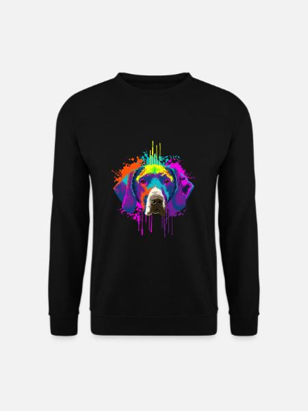 Splash Art Deutsch Kurzhaar Hundehalter Geschenk - Unisex Pullover - Schwarz