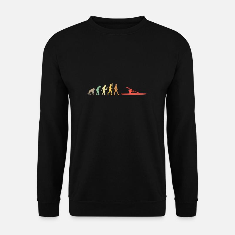 Aviron vintage Evolution Rameur idée cadeau - Sweat-shirt Unisexe - noir