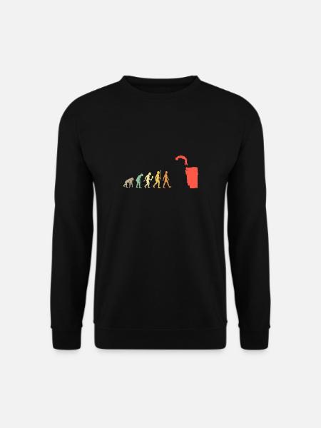 Vintage Klippenspringen Evolution Geschenkidee - Unisex Pullover - Schwarz
