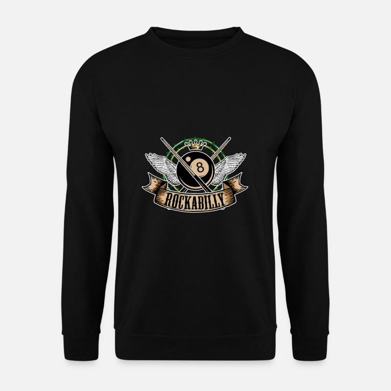 Rock n Roll Pool Billard 8 Rockabilly - Unisex Pullover - Schwarz