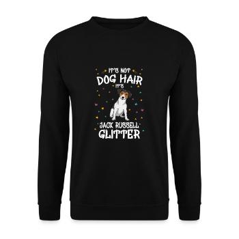 Das Ist Kein Hundehaar Sondern Jack Russell - Unisex Pullover - Schwarz - Vorne - Alina (178cm) & Michal (187cm)