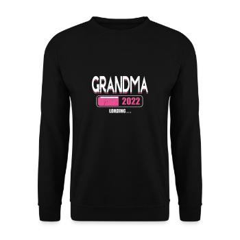 Promoted To Grandma Loading New Grandma 2022 - Unisex Sweatshirt - black - Front - Alina (178cm) & Michal (187cm)
