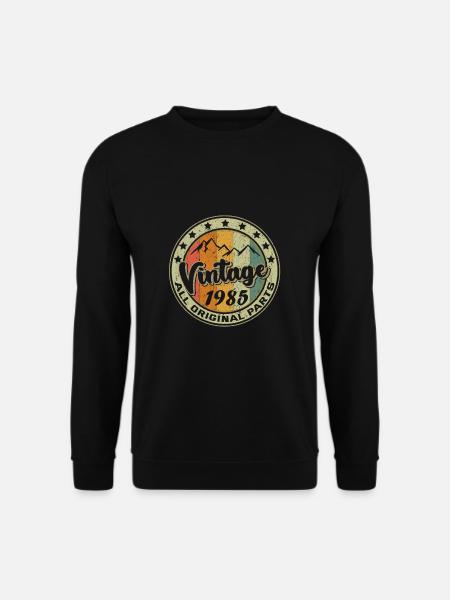 1985 Vintage 36 Jahre Alt Geschenk 36. Geburtstag - Unisex Pullover - Schwarz