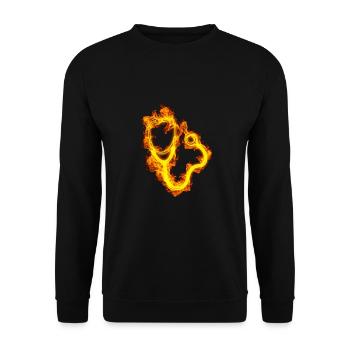 Feuer Doktor Stethoskop - Unisex Pullover - Schwarz - Vorne - Alina (178cm) & Michal (187cm)