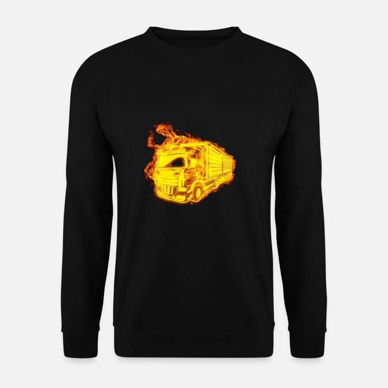 Fire Truck Driver Trucker - Unisex Sweatshirt - black