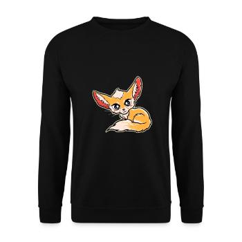 Renards renards - Sweat-shirt Unisexe - noir - Devant - Alina (178cm) & Michal (187cm)