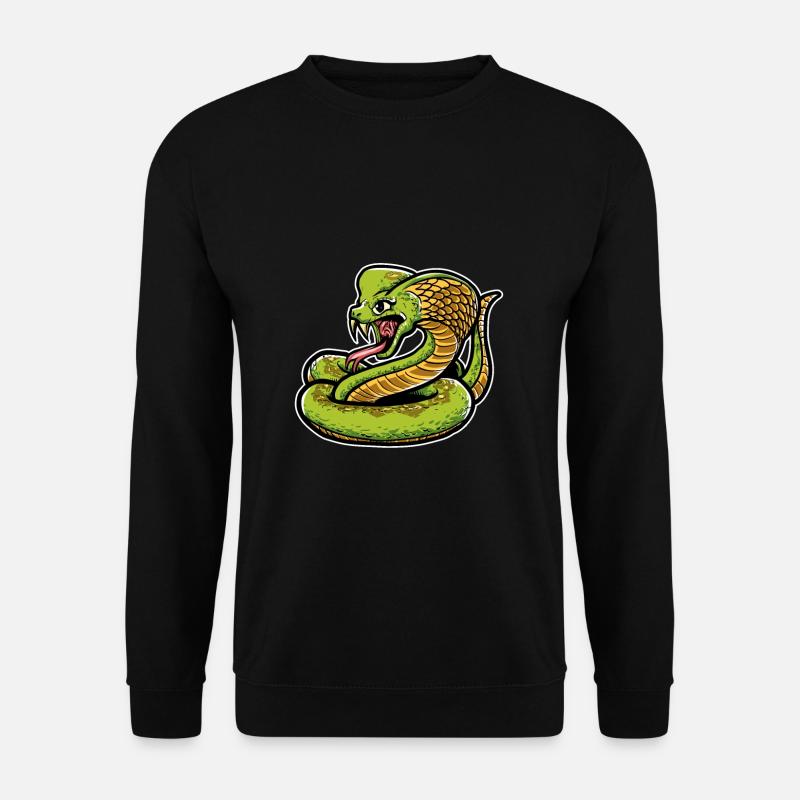 Cobra Snake Reptile Lover - Unisex Sweatshirt - black