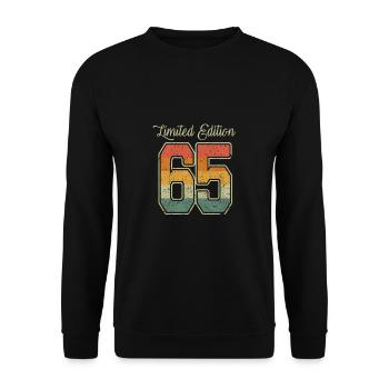 Retro Édition Limitée 65 millésime 1965 - Sweat-shirt Unisexe - noir - Devant - Alina (178cm) & Michal (187cm)