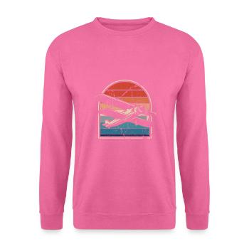 Stolzer Pilot Flugzeug Luftfahrt Lustige Sprüche - Unisex Pullover - Pink - Vorne