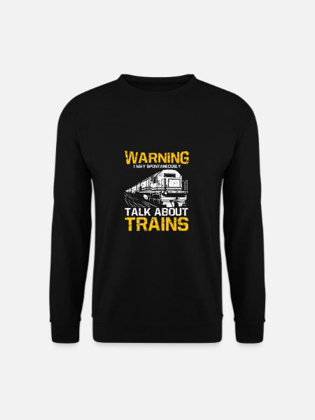 Eisenbahn Lokomotive Lok Lokführer Schaffner Zug - Unisex Pullover - Schwarz