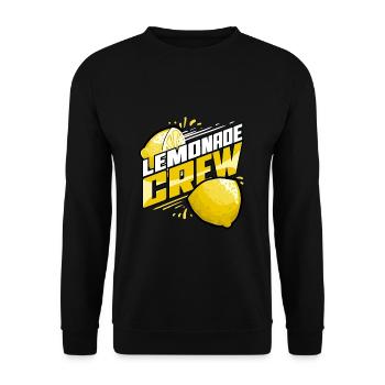 Limonade Boisson Soda Jus de fruits Thé glacé - Sweat-shirt Unisexe - noir - Devant - Alina (178cm) & Michal (187cm)