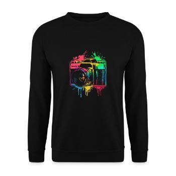 Fotografie Foto Fotografie Bilder Kamera - Unisex Pullover - Schwarz - Vorne - Alina (178cm) & Michal (187cm)
