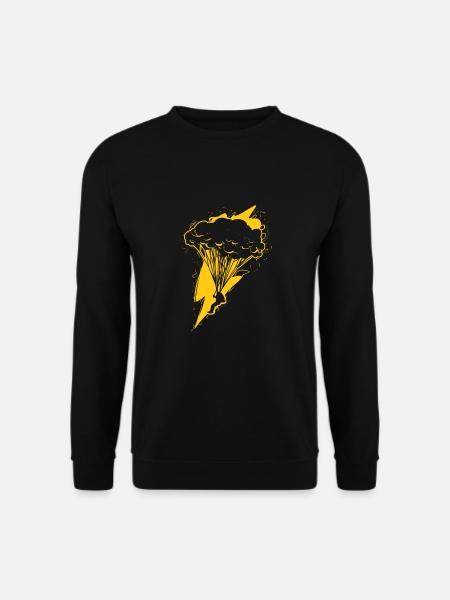 Fallschirmspringen Freier Fall Flugzeug Skydiving - Unisex Pullover - Schwarz