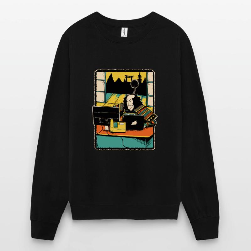 Samurai Computer Nerd Programmierer IT Webdesigner Unisex Pullover