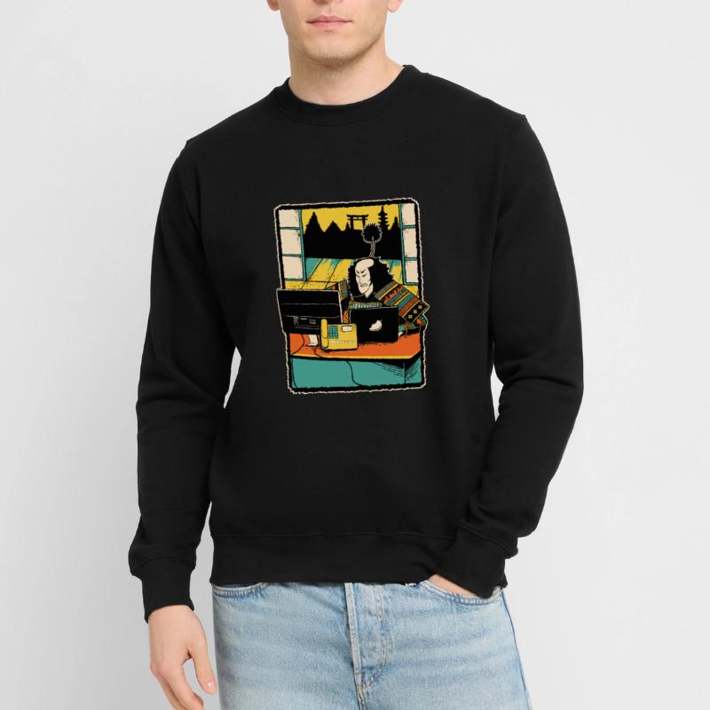 Samurai Computer Nerd Programmierer IT Webdesigner Unisex Pullover
