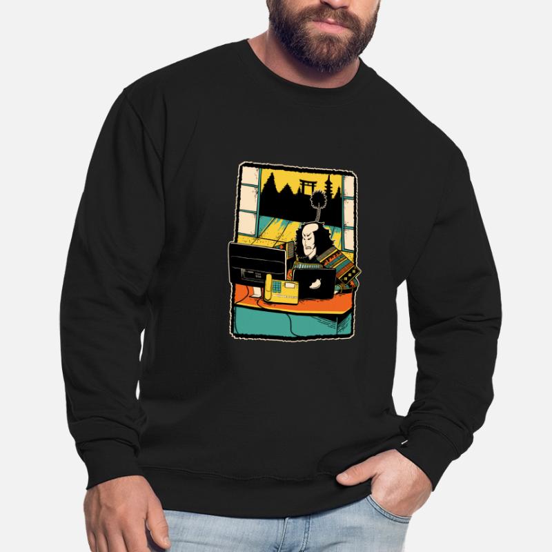 Samurai Computer Nerd Programmierer IT Webdesigner Unisex Pullover