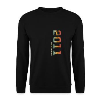 Cadeau 11e anniversaire 11 Édition Limitée 2011 - Sweat-shirt Unisexe - noir - Devant - Alina (178cm) & Michal (187cm)