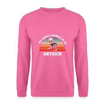 Vogelstrauß My Spirit Animal Is An Ostrich - Unisex Pullover - Pink - Vorne