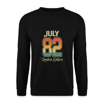 Millésime 40e anniversaire Juillet 1982 Athlètes - Sweat-shirt Unisexe - noir - Devant - Alina (178cm) & Michal (187cm)