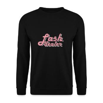 Lash Artist Eyelash Expert Lash Tech Lash Dealer - Unisex Sweatshirt - black - Front - Alina (178cm) & Michal (187cm)