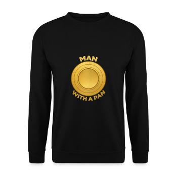 Goldsucher Mining Bergbau Goldrausch Spitzhacke - Unisex Pullover - Schwarz - Vorne - Alina (178cm) & Michal (187cm)