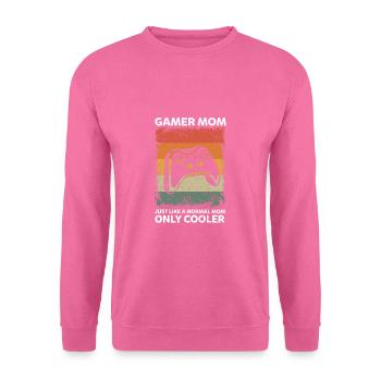 Vintage Gamer Mom Wie Eine Normale Mutter Gaming - Unisex Pullover - Pink - Vorne