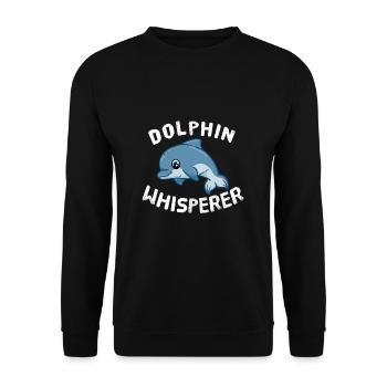 Dolphin Whisperer Delfin Flüsterer Beluga - Sweat-shirt Unisexe - noir - Devant - Alina (178cm) & Michal (187cm)