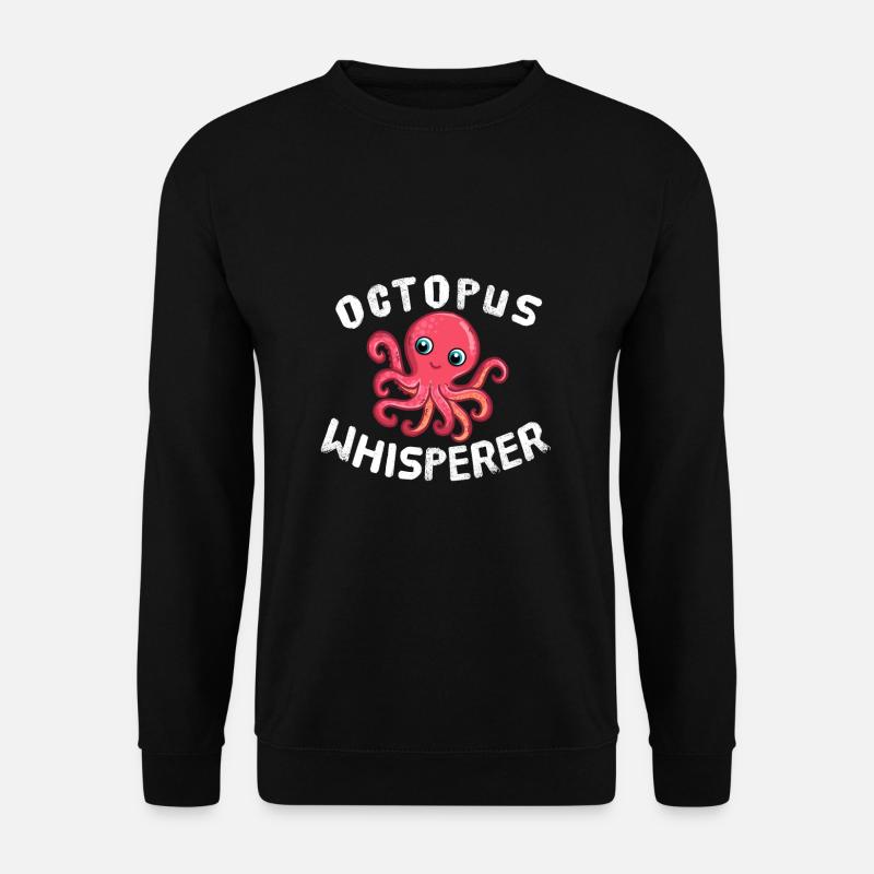 Funny Octopus Lover Octopus Whisperer - Unisex Sweatshirt - black