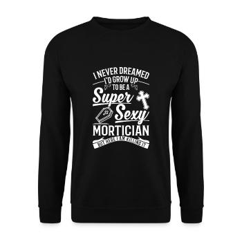 Super Sex Mortician Undertaker Corbillard - Sweat-shirt Unisexe - noir - Devant - Alina (178cm) & Michal (187cm)