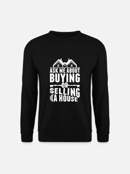Hausverkauf Verkäufer Immobilienmakler Makler - Unisex Pullover - Schwarz