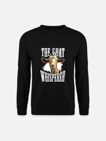 Chèvre Whisperer Chèvre Chuchoteur Chèvre Ferme - Sweat-shirt Unisexe - noir