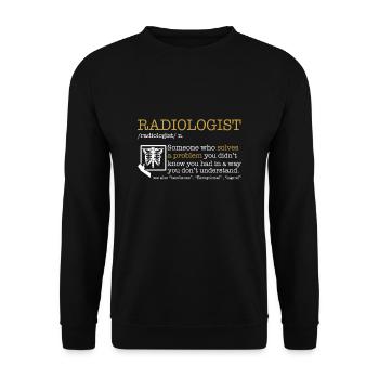 Röntgen Radiologe Krankenhaus X-Ray Medizin - Unisex Pullover - Schwarz - Vorne - Alina (178cm) & Michal (187cm)