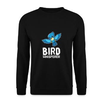 Oiseaux Chuchoteurs d’oiseaux Murmure d’oiseaux Amateurs d’oiseaux - Sweat-shirt Unisexe - noir - Devant - Alina (178cm) & Michal (187cm)
