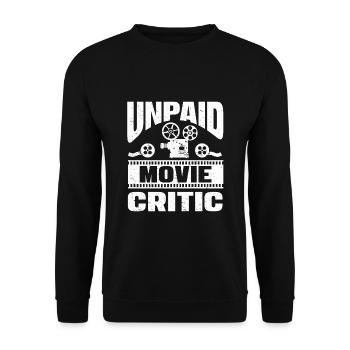 Filmer Kameramann Filmemacher Kino Filmliebhaber - Unisex Pullover - Schwarz - Vorne - Alina (178cm) & Michal (187cm)