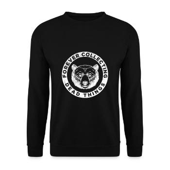 Dictons amusants Taxiderwith animal preperator - Sweat-shirt Unisexe - noir - Devant - Alina (178cm) & Michal (187cm)