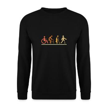 Amputaion Dictons drôles Humour Handicap - Sweat-shirt Unisexe - noir - Devant - Alina (178cm) & Michal (187cm)