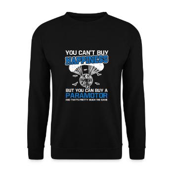 Gleitschirmflieger Paragliding Motorsegler Pilot - Unisex Pullover - Schwarz - Vorne - Alina (178cm) & Michal (187cm)