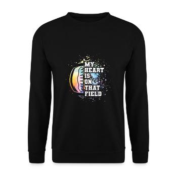 American Football Mama Mutter Sprüche Football - Unisex Pullover - Schwarz - Vorne - Alina (178cm) & Michal (187cm)