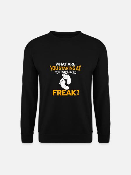Einbeinig Zweibeinig Behinderung Spruch Amputation - Unisex Pullover - Schwarz
