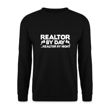 Vente de maison Courtier Agent immobilier Vendeur - Sweat-shirt Unisexe - noir - Devant - Alina (178cm) & Michal (187cm)