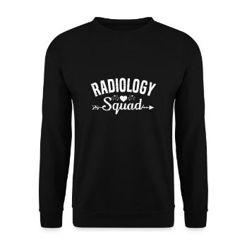 Radiologie Radiologe Mediziner Krankenhaus Arzt - Unisex Pullover - Schwarz - Vorne - Alina (178cm) & Michal (187cm)