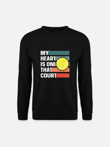 Tennis Dad Mom Mutter Vater Tennisspieler - Unisex Pullover - Schwarz