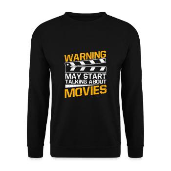 Cinéphiles Cinéma Critiques de cinéma Cinéphiles - Sweat-shirt Unisexe - noir - Devant - Alina (178cm) & Michal (187cm)